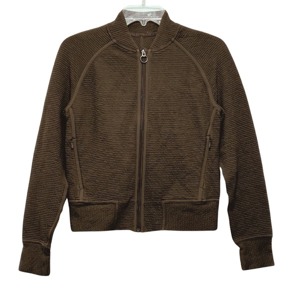 NWOT Lululemon On Repeat Bomber Jacket in Dark Olive - Picture 4 of 9